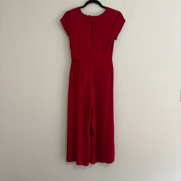 Anthropology Maeve Elegant Red Jumpsuit - Picture 3 of 7